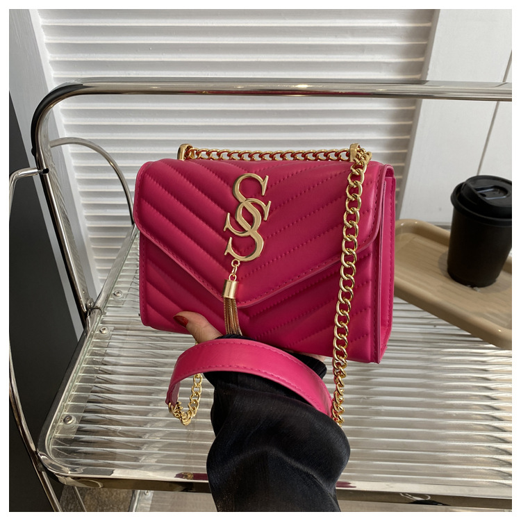 Damen Handtasche Im Western Stil Mit Kette Und Umhängefunktion_voghion.com