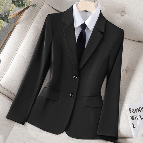 Professional Women's Suit Set Hotel Front Desk Manager Workwear Autumn/Winter Elegant Civil Servant Formal Little Suit Jacket
