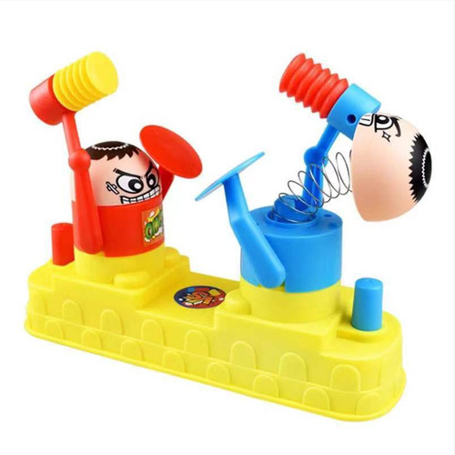 The same type of two-player fighting children's toy, red and blue offensive and defensive fighting person tabletop game parent-child fighting toy