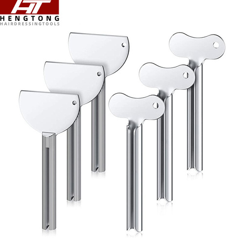 Hairdressing tools handle stainless steel paste squeezer toothpaste metal paste squeezer hairdressing key paste squeezer hair salon