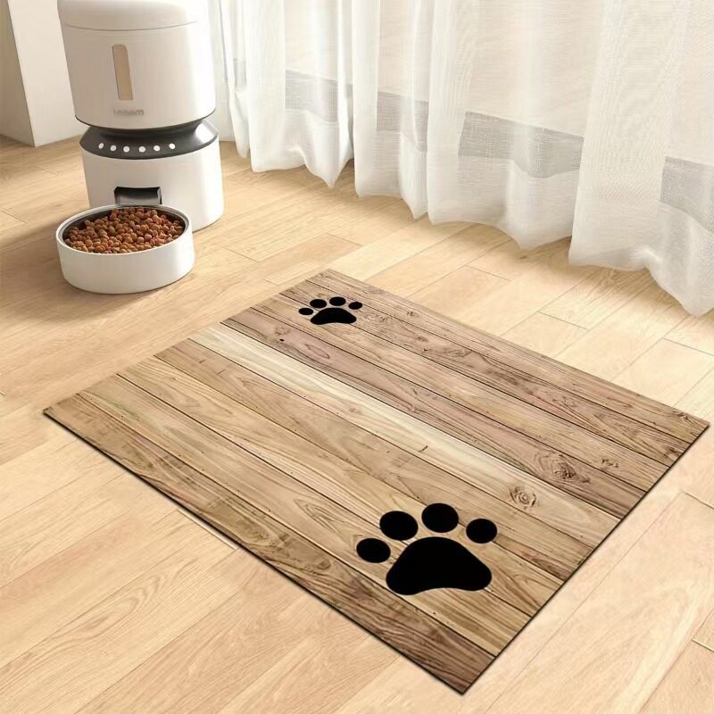 Alimentos para perros y gatos, almohadilla de barro de algas, almohadilla de alimentación a prueba de salpicaduras y humedad, absorción de agua, secado rápido, lavado y espesado