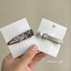 Advanced silver hairgrip, bangs, hairpins, hair accessory, high-quality style