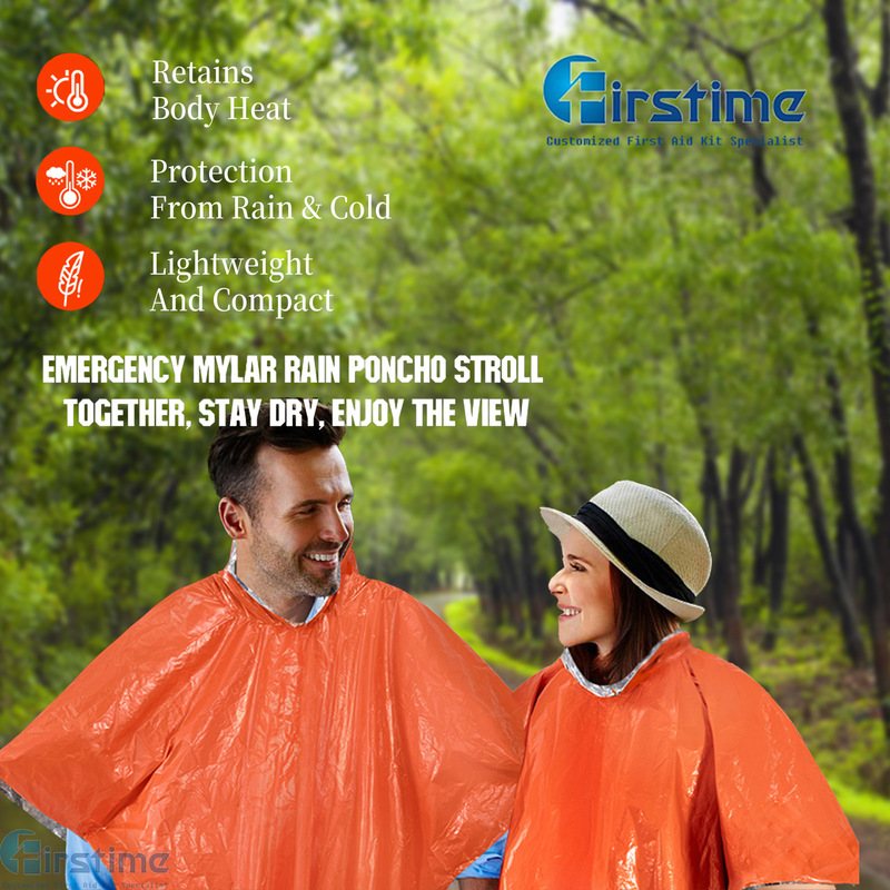 Outdoor Emergency Raincoat Pe Aluminized Film Insulation Raincoat Hiking Climbing Cycling Camping Poncho