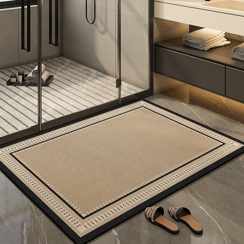 贅沢な浴室マット家庭用吸水速乾珪藻泥マットトイレ汚れに強い滑り止めマット|undefined