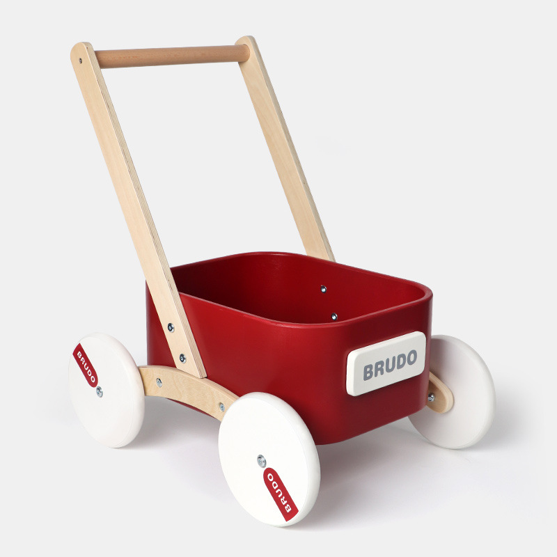Juguetes infantiles de madera para bebés caminantes carro de compras multifuncional carro de playa 4 - 6 años de edad image 12