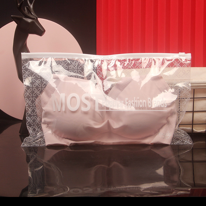 PE高透包装袋 内裤袜子文胸拉链袋泳衣泳裤透明袋子打底裤服装袋|ru