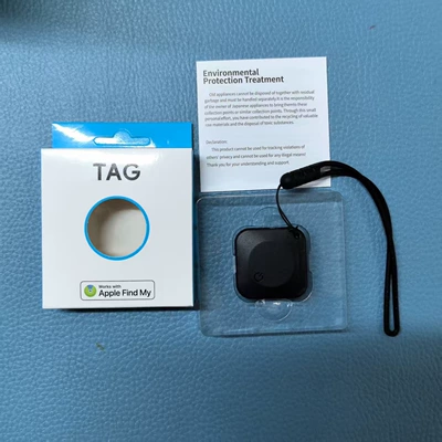 Square Flat Replacement Airtag Apple Ios Anti-Lost Device Mfi Certified Bluetooth Pet Gps Tracking Global Locator (GPS Locator) - ak-36-apple-black