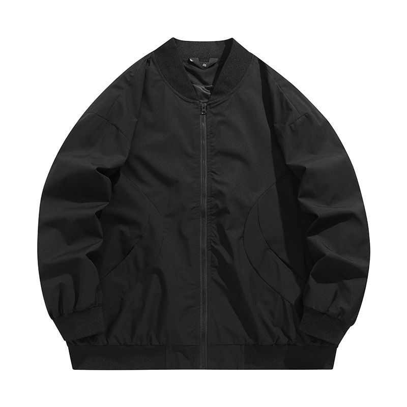 High Street Béisbol americano texturas de alta calidad chaqueta de vuelo hombre y mujer de otoño suelta chaqueta de trabajo de diseño neutral