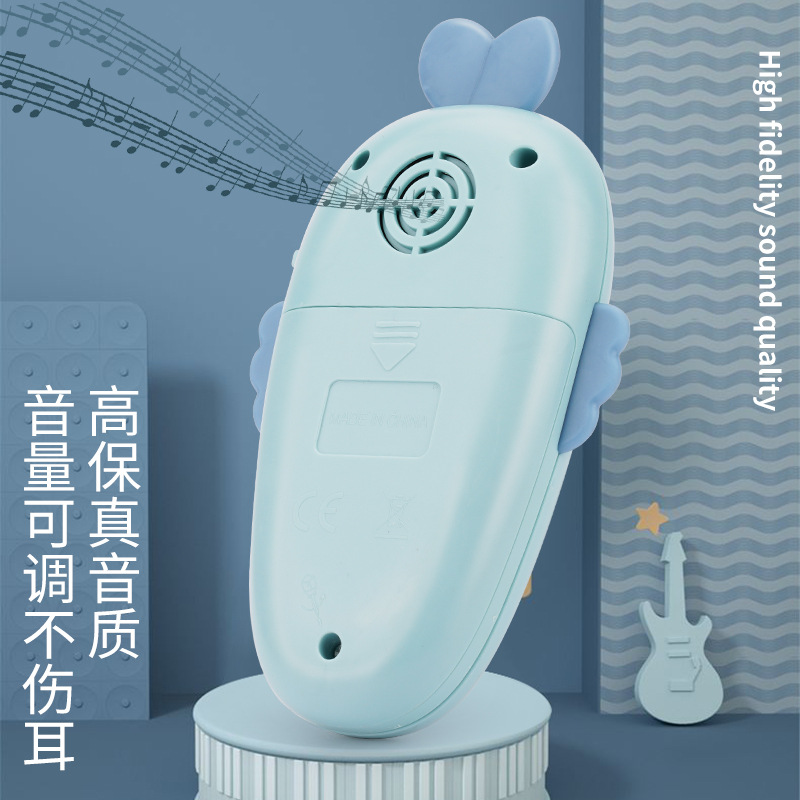 Teléfono móvil de los niños del bebé juguete educativo simulación música educación temprana comodidad 1 a 3 años bebé mordedor