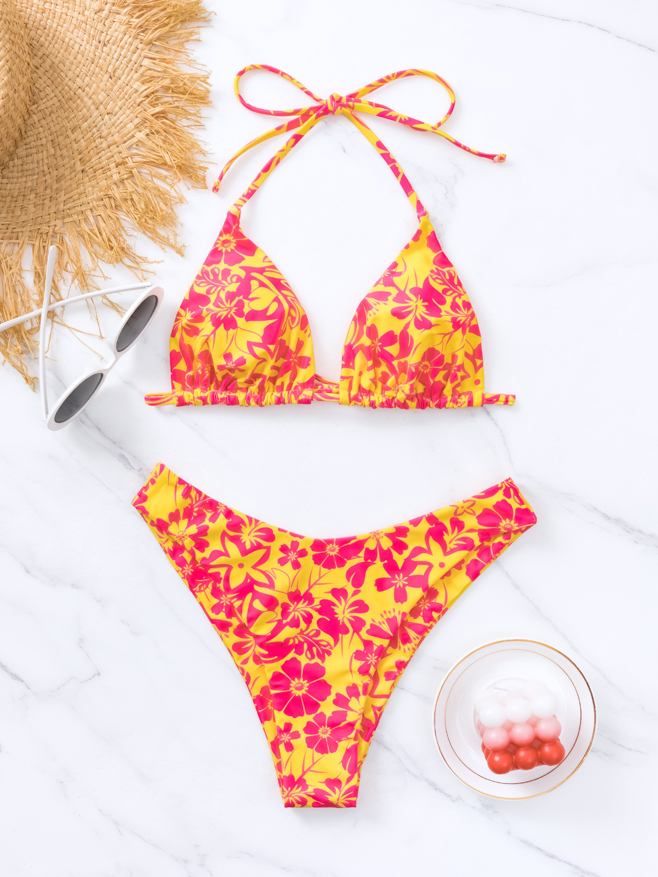 Women's Ditsy Floral Printing 2 Piece Set Bikinis display picture 7