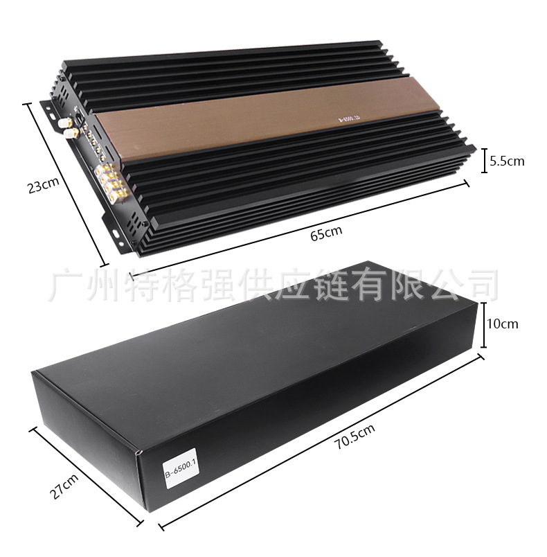 Direct sale from manufacturer: 6500W high-power car amplifier, Class D single-channel 0.5 ohm car subwoofer amplifier