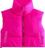 Chaleco de algodón de estilo europeo y americano Chaleco de invierno de las mujeres Chaleco de algodón engrosado chaleco sin mangas de pan
