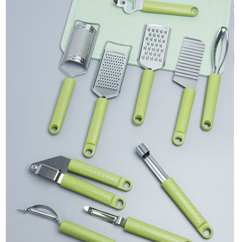 Herramientas de cocina manual 6 piezas de cuchillo de corte de pizza, cuchillo de extracción de núcleo, cuchillo de horneado, cuchillo de peeling de verduras y frutas multifuncional