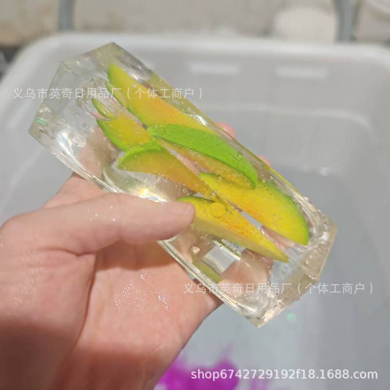 Cross-Border Long Strip Wagashi Series Handmade Squishy Toys Strawberry Ice Cubes for Endless Stress Relief