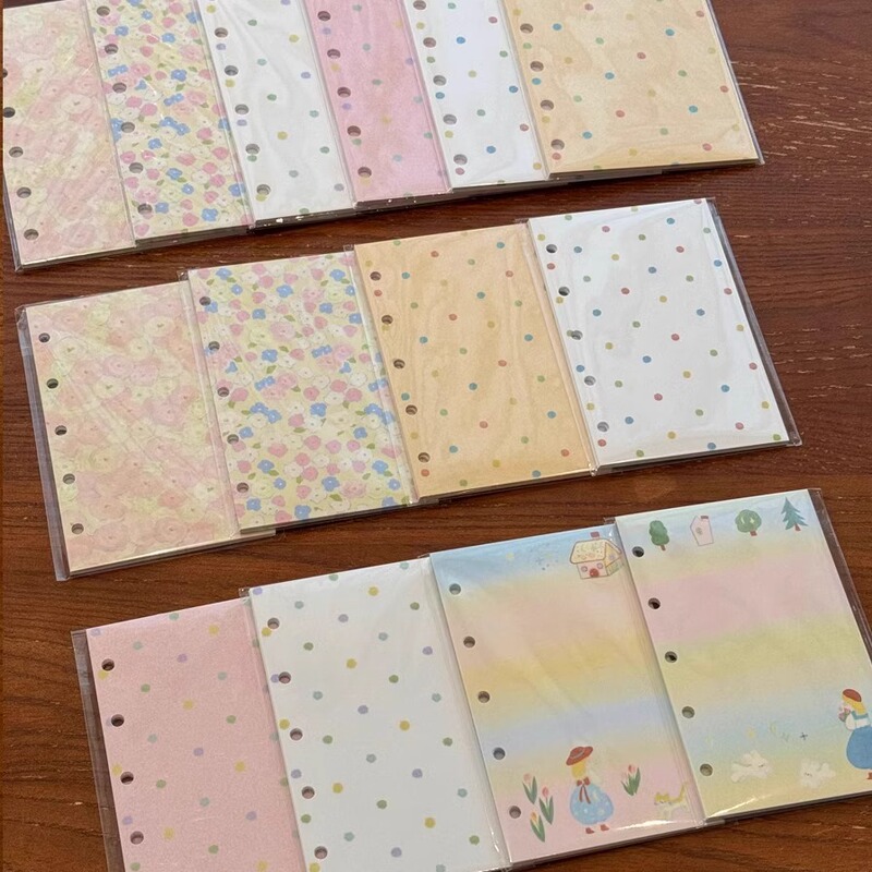 Caicai Xuan loose-leaf shell A7/M5 inner page cute girl core loose-leaf paper hand account double-sided printing