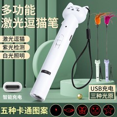 USB Charging Laser Pointer Cat Toy Infrared Laser Light Pattern Projecting Cat Toy Pet Supply Cat Laser Pen
