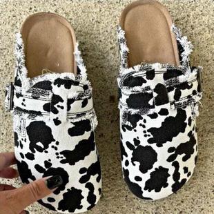 �¿���l�羳���Q Mules Clogs Ů��͹�ƽ�׈A�^����ľ��