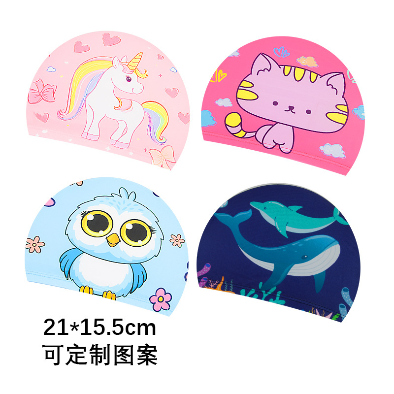 Gorro de Natación de Tela de Secado Rápido de Poliéster Estampado image 25