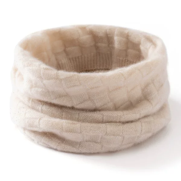 Autumn and Winter Cashmere Neck Scarf for Women, Thickeneded Warm Pullover Scarf, Cold-Proof Warm Neck Protector, Fake Collar Scarf