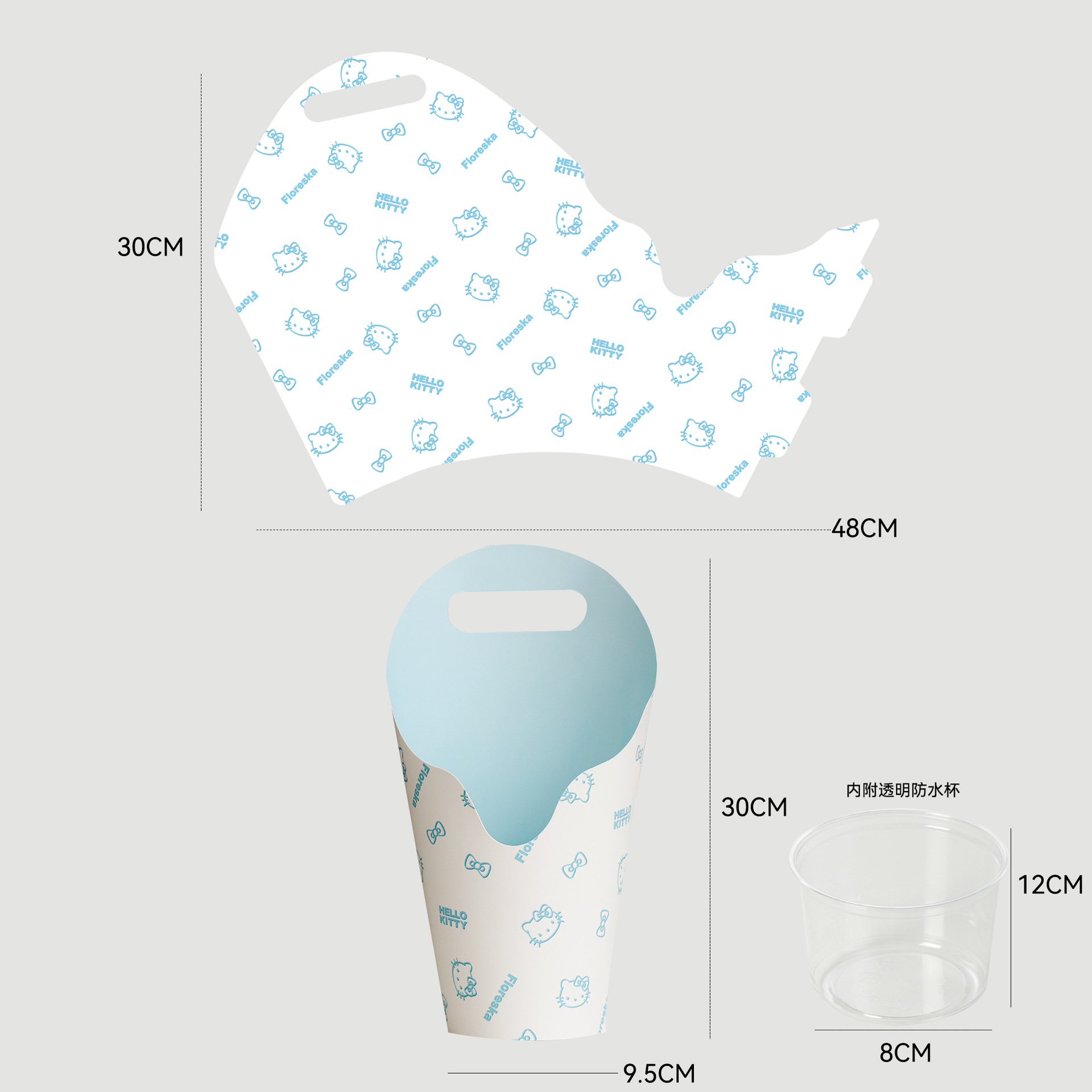 Nuevos productos de siete colores de cordier redondo creativo caja de embalaje floral caja de embalaje floral hecha a mano diy florista caja de embalaje floral