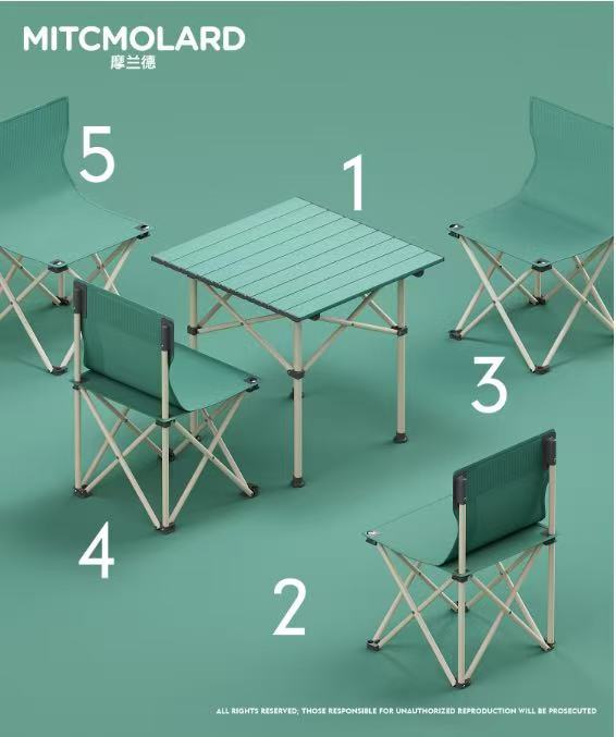 Diagonal (1 table and 4 chairs)