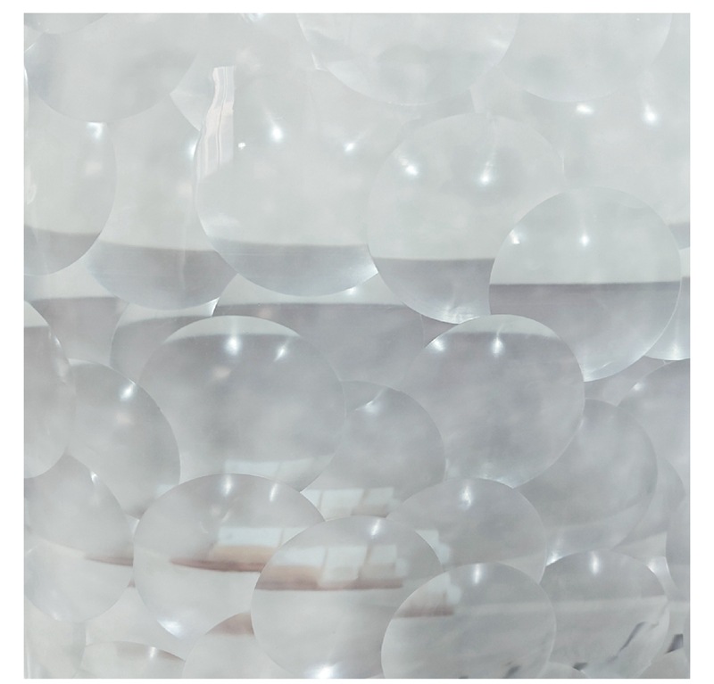 跨境新款浴帘防水防霉帘peva免打孔炫彩菱形淋浴帘浴室隔离