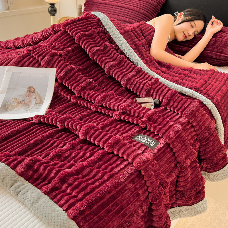 TEMU transfronterizo invierno amazónico mantas de peluche de conejo mantas de peluche de coral siesta mantas de sofá mantas de aire acondicionado mantas gruesas