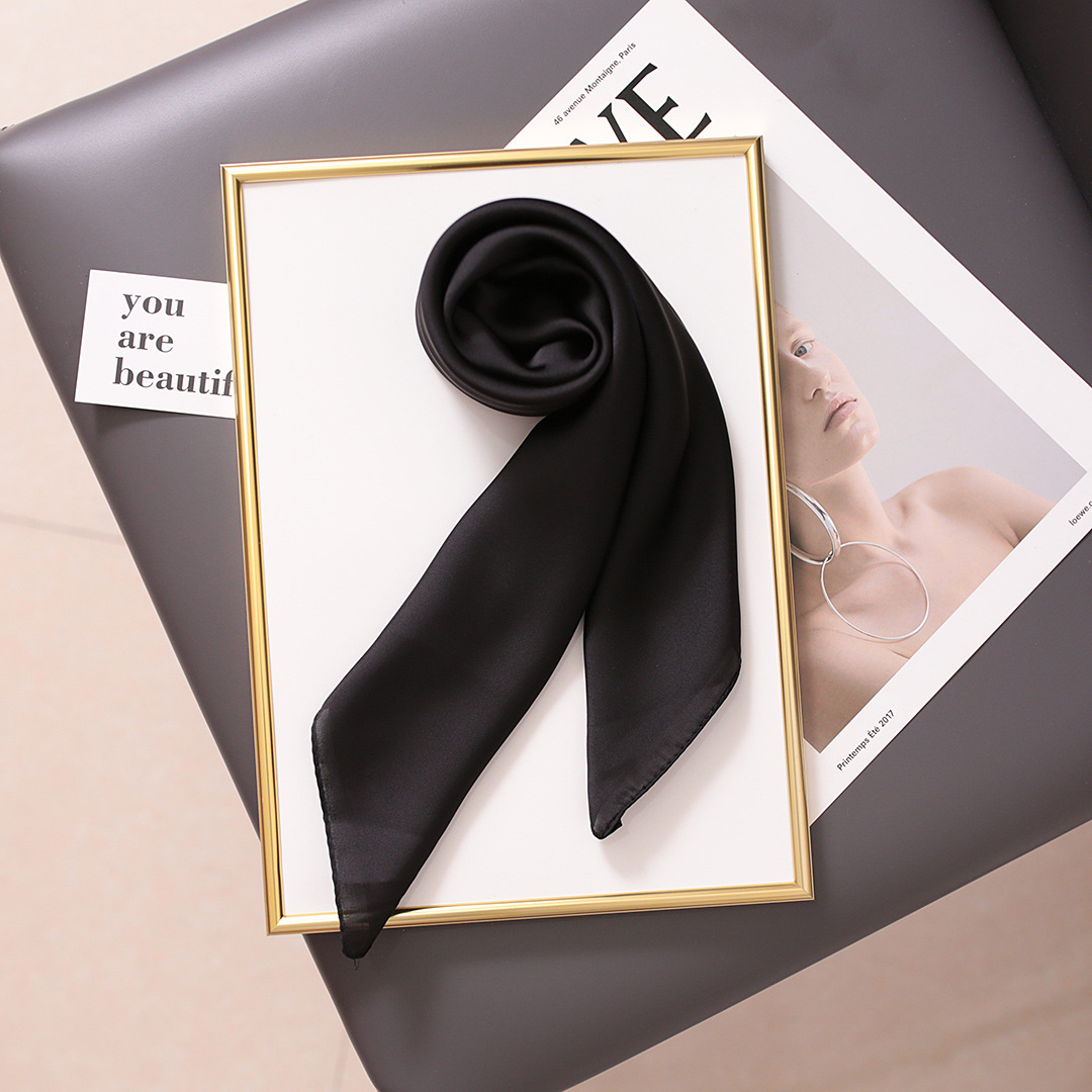 Small Square Scarf For Women, Versatile Professional Neck Wrap_voghion.com