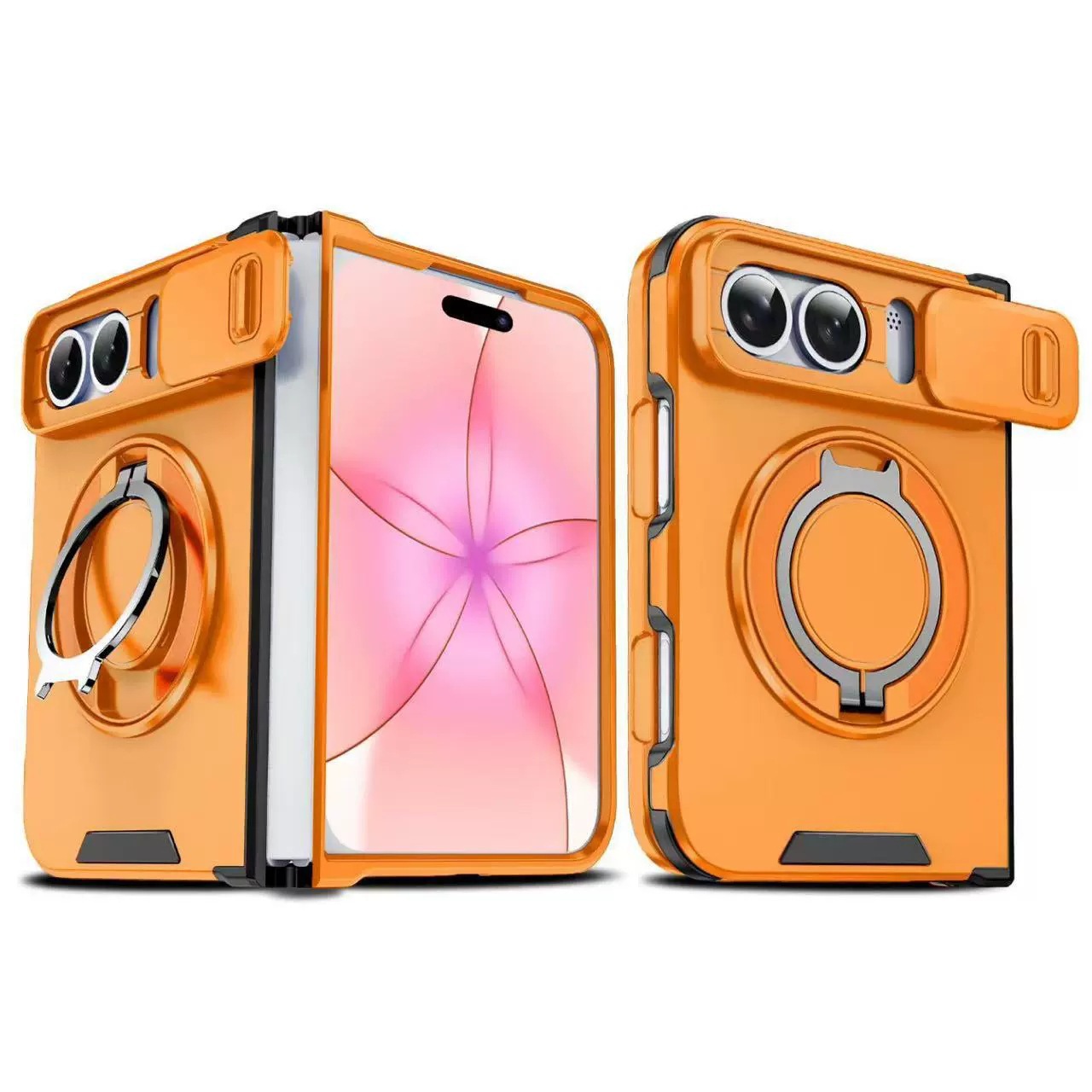 Funda Magnética Antigolpes para iPhone Duo, de PC, con Soporte Plegable image 9