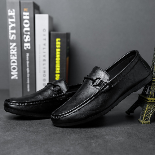 Casual and versatile new  bean shoes men's loafers Korean version lazy spring trend one-leg driving shoes for men