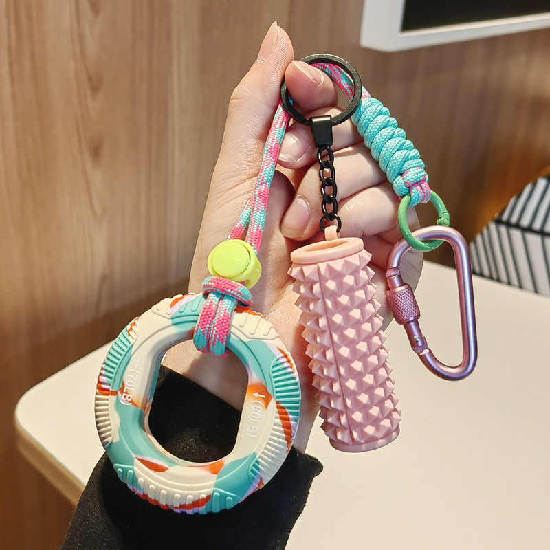 Grip Strengthener Keychain Stress Relief Pendant Couple's Ornament Car Fun Keychain Fitness Creative Backpack Small Gift