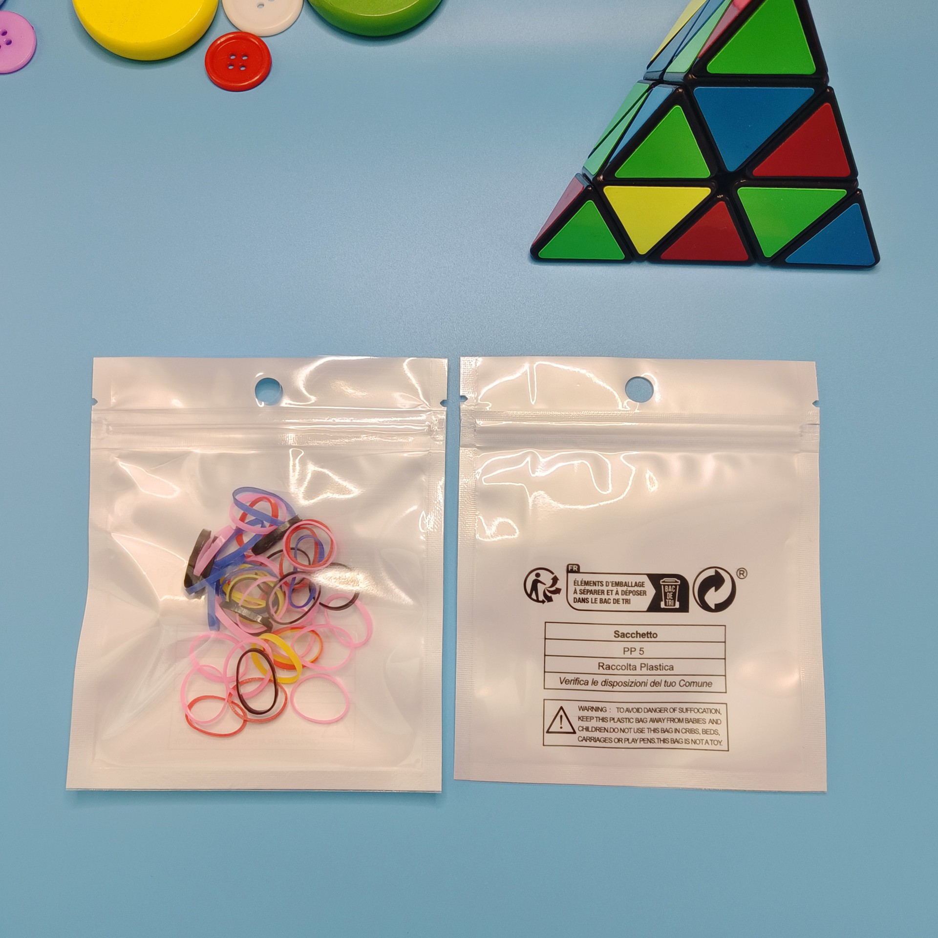 10*12防窒息跨境珠光袋小饰品包装袋透明阴阳自封袋数码配件袋