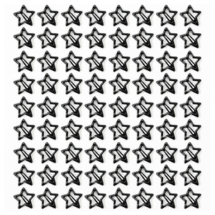 Cross-border hot selling black star hairpin versatile BB clip children's accessories bangs clip five-pointed star duckbill clip side