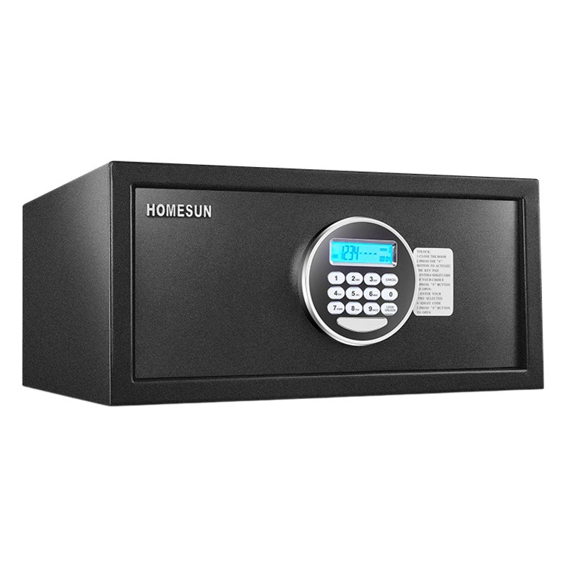 Домашний сейф для гостиничного номера, частные принадлежности, небольшой ящик для хранения паролей, ключ, противоугонный цельнометаллический сейф