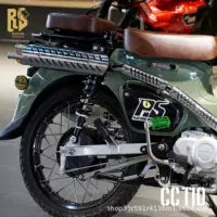 RS Original Young Beast CC110 Полноценный выхлопной глушитель, экономичный японский глушитель Mukawa с высоким положением для поездок на работу и восхождения.