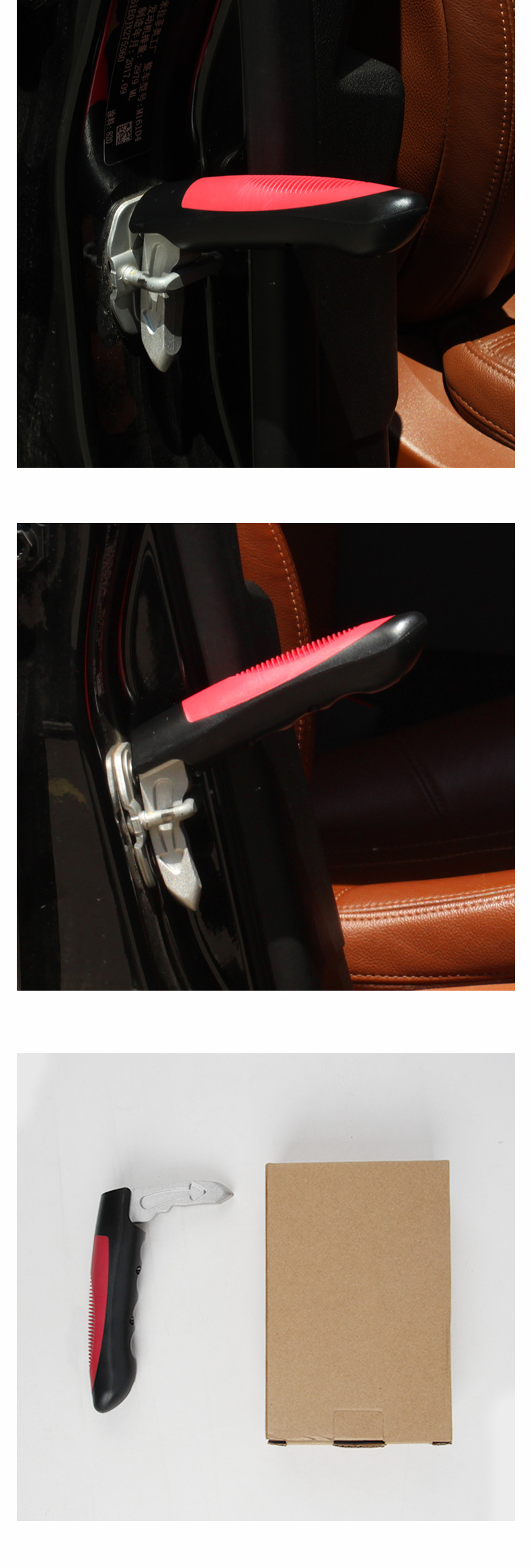 Car window breaker, multifunctional elderly car door handle auxiliary armrest, car emergency escape hammer, car safety hammer