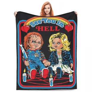 Cross Border Children Horror Halloween Blanket Room Decoration Bride's Lucky Throw Blanket Warm Flannel Sofa