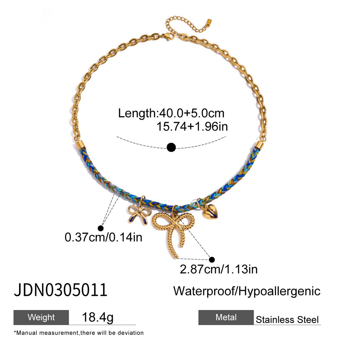 Stainless Steel Oil Dripping Love Necklace Light Luxury High-grade Clavicle Chain