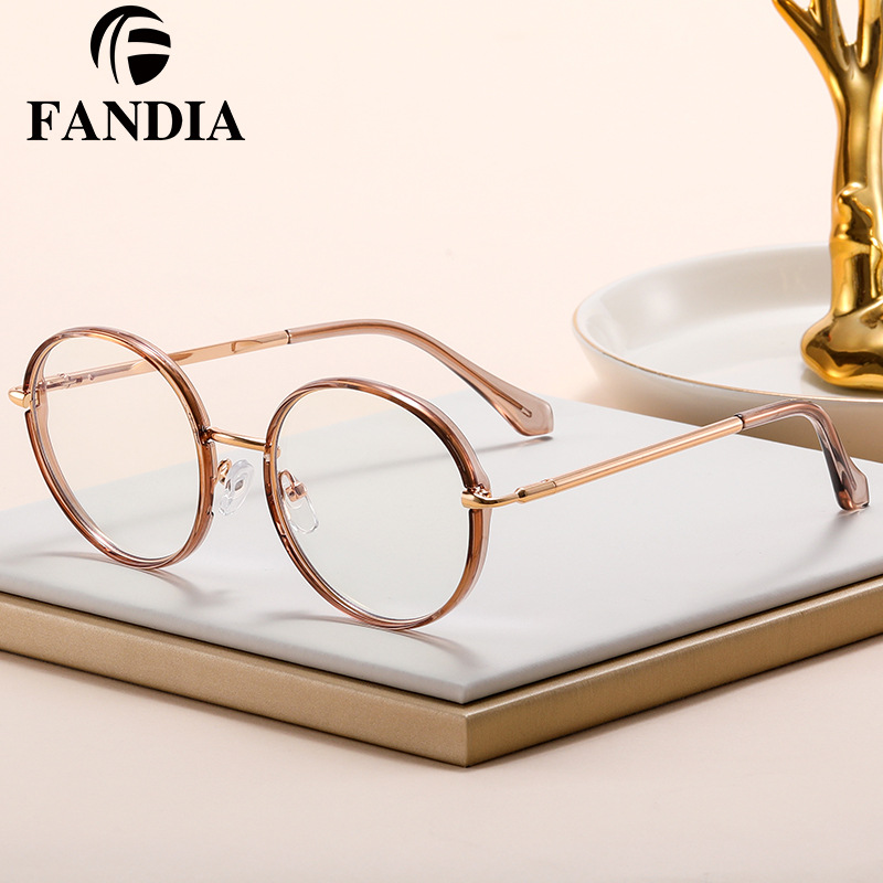 81507 nueva moda gradiente anti-Luz Azul gafas de mujer marco tr90 moda gafas de cara delgada marco con gafas de miopía