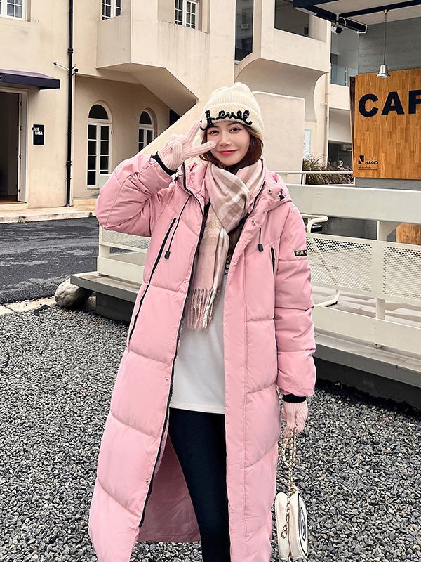 2023 invierno nuevo algodón de rodilla larga ropa de moda femenina de estilo coreano suelta chaqueta de algodón de tamaño grande chaqueta gruesa image 3