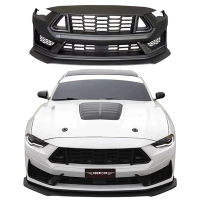 Suitable for Ford Mustang Upgrade to Dark Horse Style Front and Rear Bumpers, Dark Horse Style Body Kit Car Accessories (Bumper)