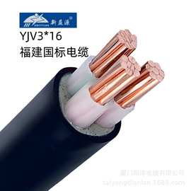 福建新益源电缆YJV4*16+1*10国标阻燃纯铜足米现货工程专用电线