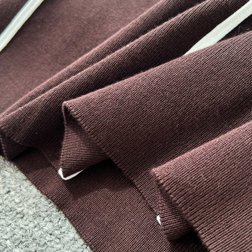 Women's Clothing High End Niche Fashion Women's Slim Long Sleeve Sweater Dress With Contrast Color Edge Stitching Waist Round Neck Style_ecoleips.com