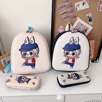 Новая модель labubu студенческая школьная сумка раббуба большая емкость детский рюкзак для малышей жесткий корпус с сумкой-ручкой на плечо