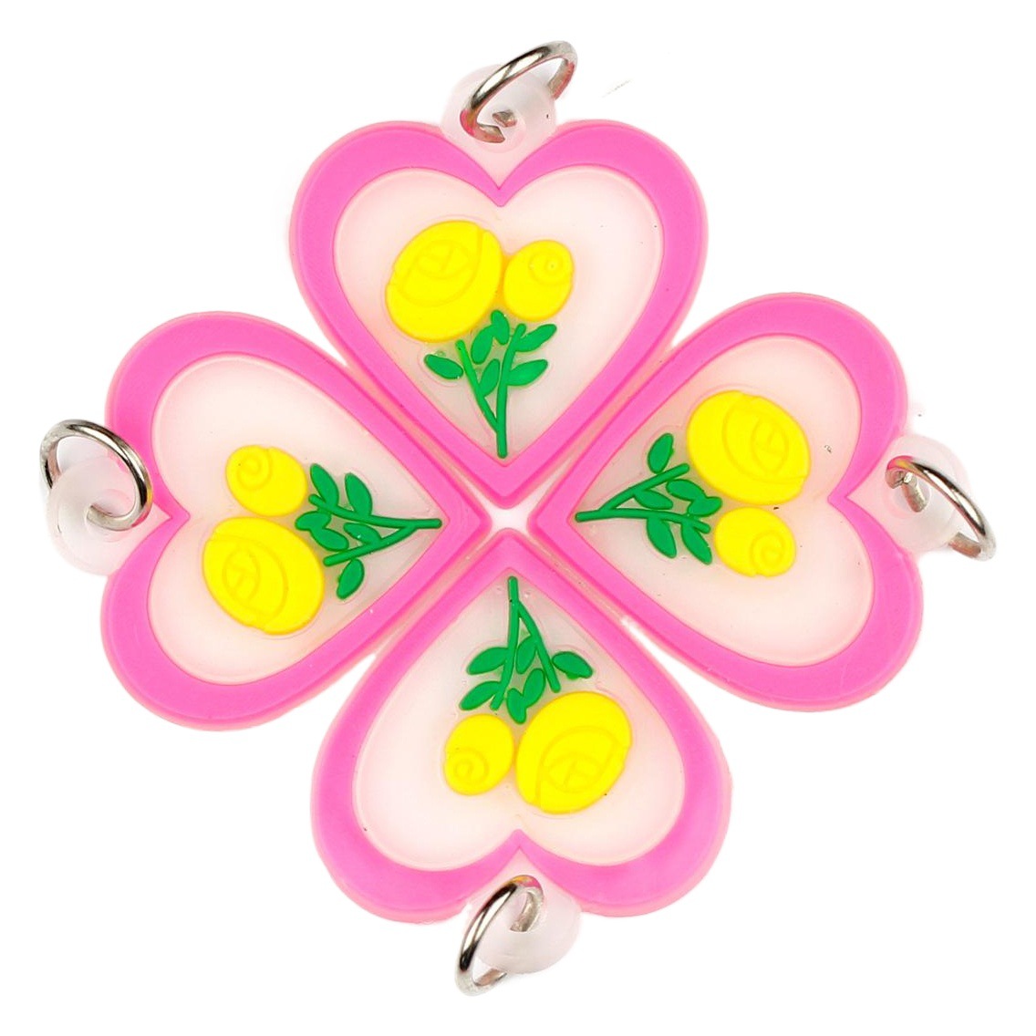 Arco Iris telar caucho suave pequeño colgante Arco Iris banda de goma pulsera tejida accesorios material de bricolaje