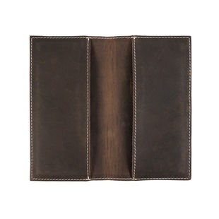 European and American Popular Retro Crazy Horse Leather Ultra-Thin Check Holder Portable Simple Multi-Functional Anti-Theft Check Holder