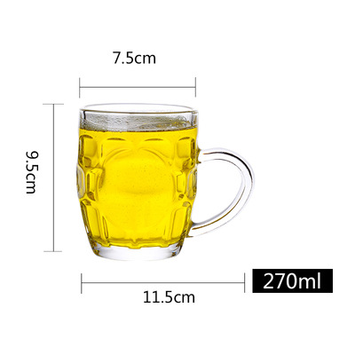 Tazas de vidrio temperado comerciales tazas de cerveza bar KTV tazas octagonales tazas de licores caseras tazas de whisky se pueden imprimir logotipo