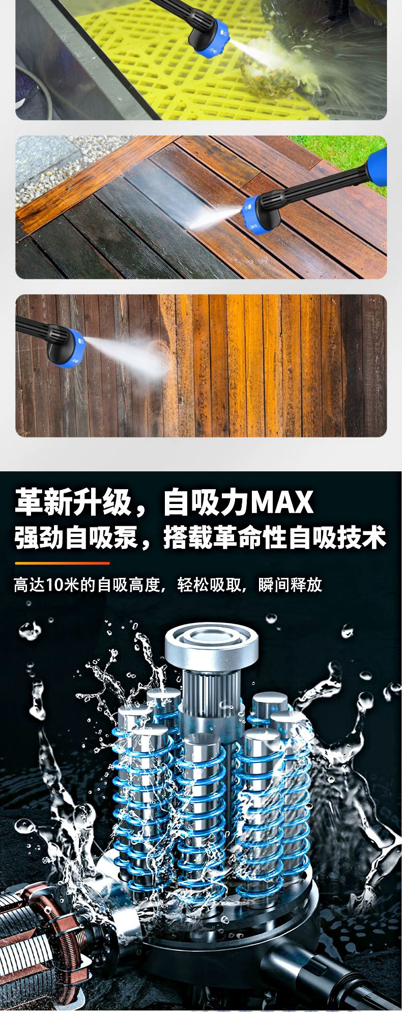 26 Models of Wireless Car Washers, High-Pressure Water Guns, Household and Car Cleaning Tools, Powerful Lithium Battery Rechargeable Booster Water Guns