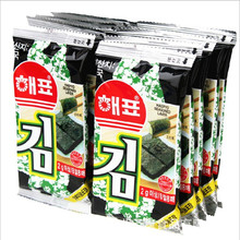 韩国进口食品海飘海苔寿司紫菜16克*40包/箱休闲零食批发海牌海苔