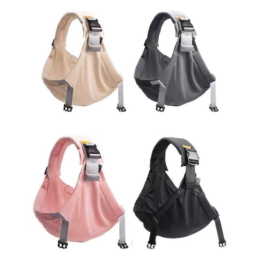 Front-carrying breathable mesh baby carrier, single-shoulder baby sling, hands-free, lightweight and multifunctional for going out